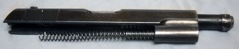 Colt 1903 slide/barrel/mainspring assembly